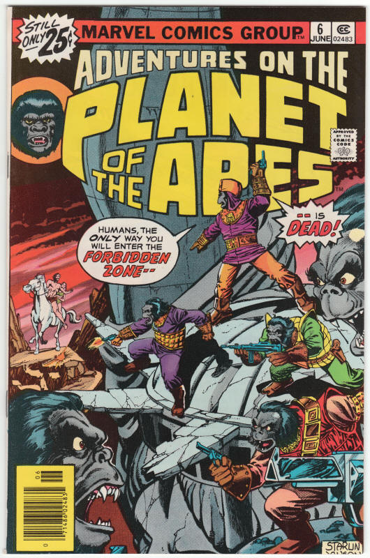 Adventures On The Planet Of The Apes #6 front cover