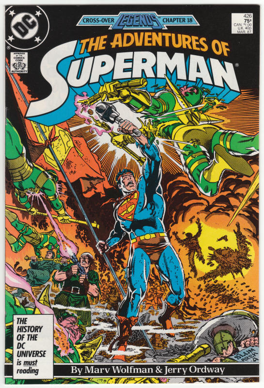 Adventures Of Superman #426 front cover