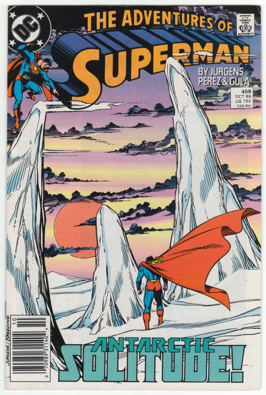 Adventures Of Superman #459 front cover