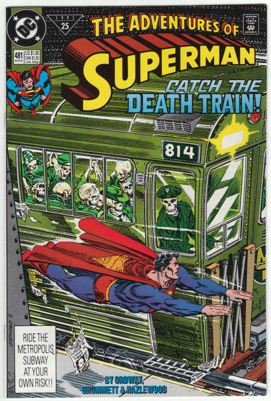 Adventures Of Superman #481 front cover