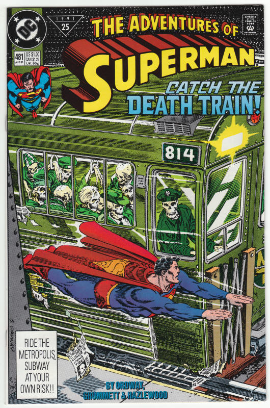 Adventures Of Superman #481 front cover