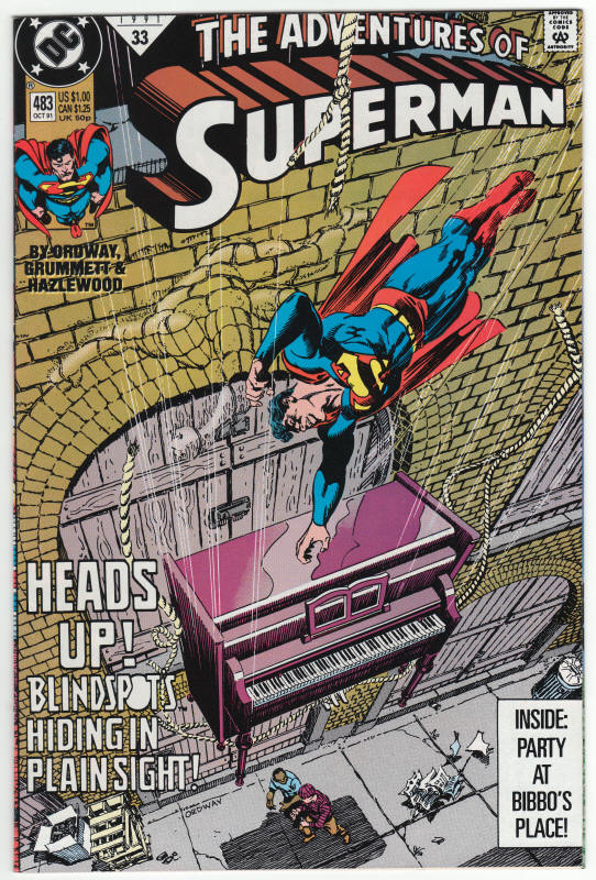 Adventures Of Superman #483 front cover