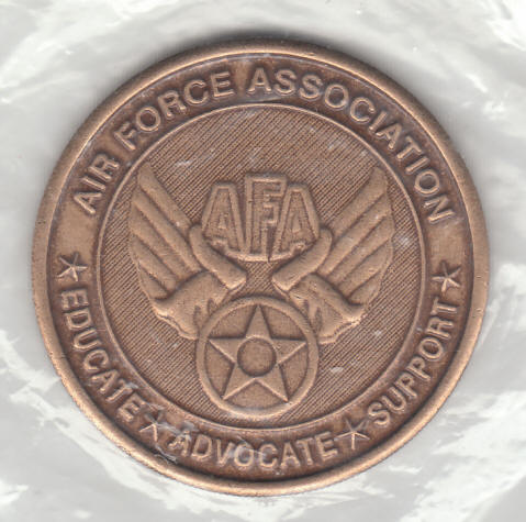 AFA Collectors Series P51 Mustang Challenge Coin back