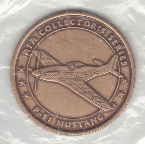 AFA Collectors Series P51 Mustang Challenge Coin front