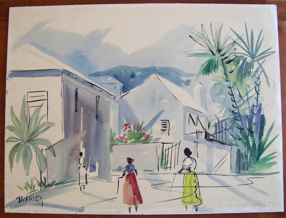 Alfred Birdsey Watercolor Original Artwork