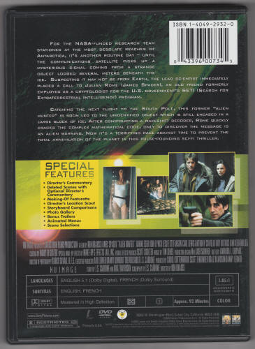 Alien Hunter DVD