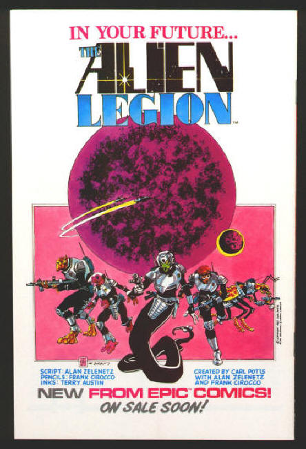 Alien Legion Promo Ad Published Version