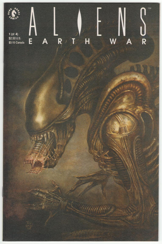 Aliens Earth War #1 front cover