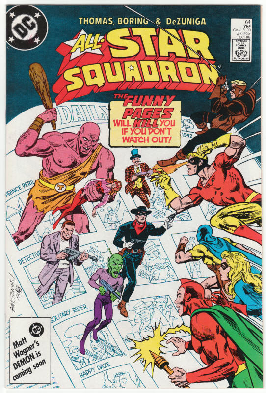 All Star Squadron #64 front cover