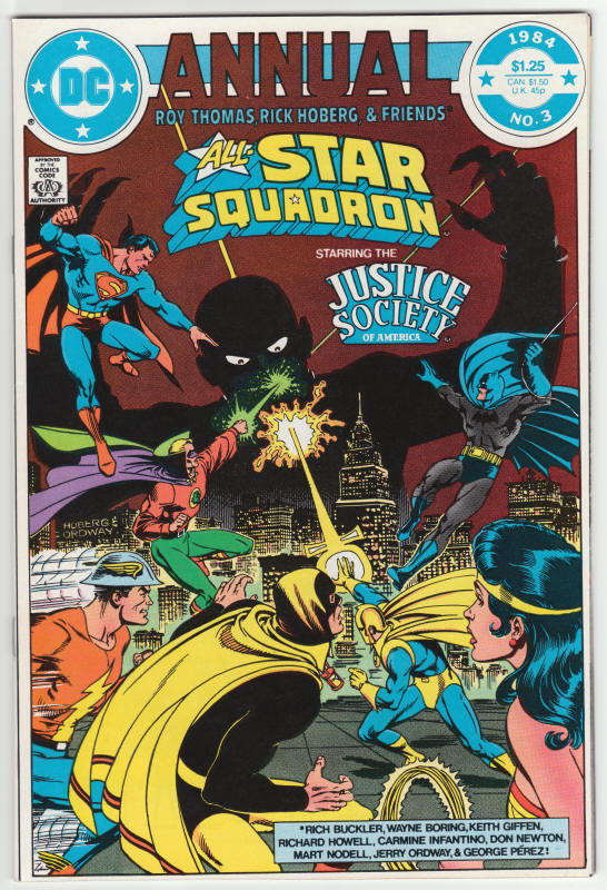 All Star Squadron Annual #3 front cover