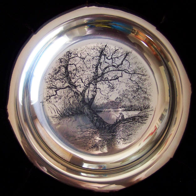 James Wyeth Along The Brandywine Sterling Silver Plate