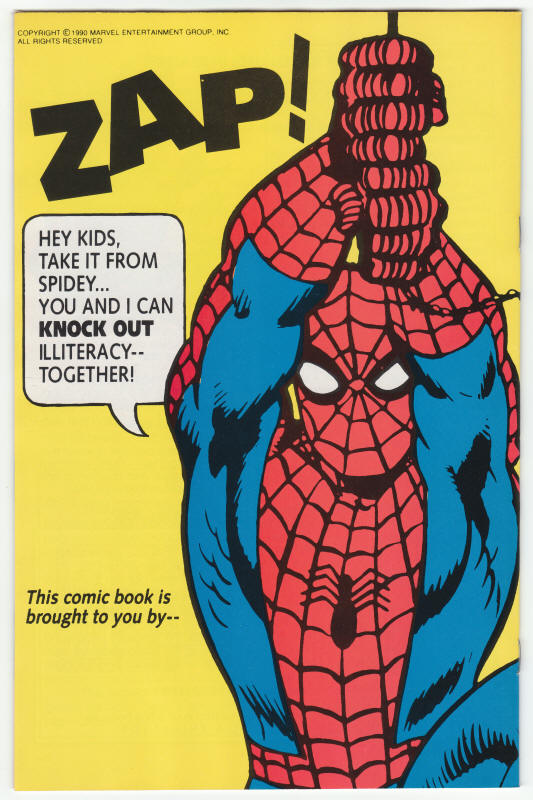 Adventures In Reading Starring Amazing Spider-Man Promotional Comic back