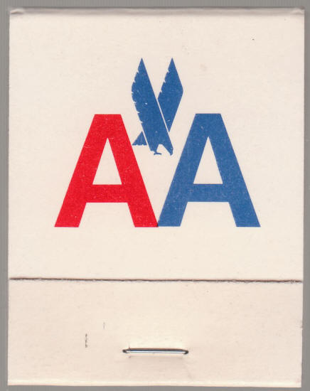 American Airlines Matchbook front