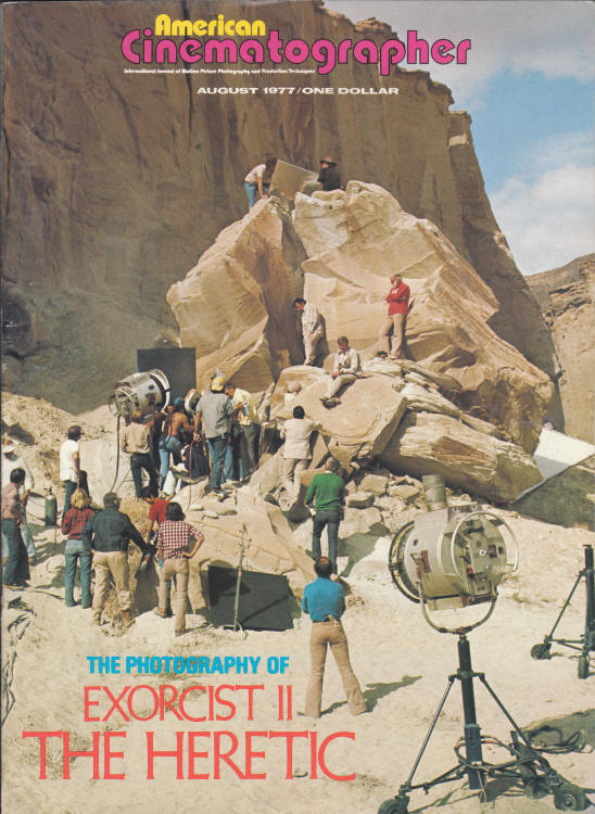 American Cinematographer Augusst 1977 front cover