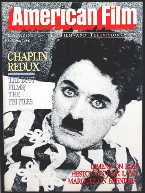 American Film September 1984 front cover