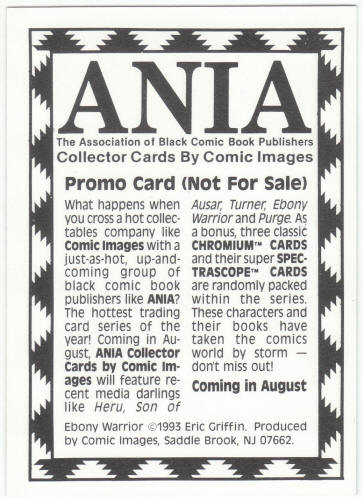 ANIA Ebony Warrior Promo Card