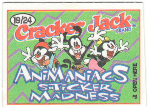 Cracker Jack Animaniacs Sticker Madness #19