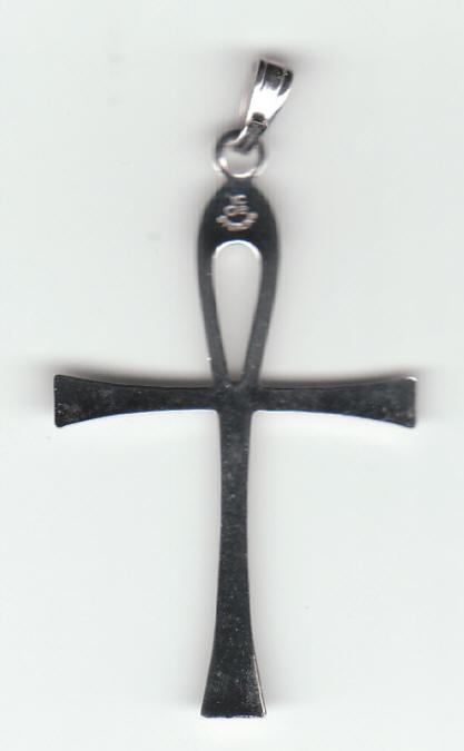 Ankh Cross Sterling Silver Pendant