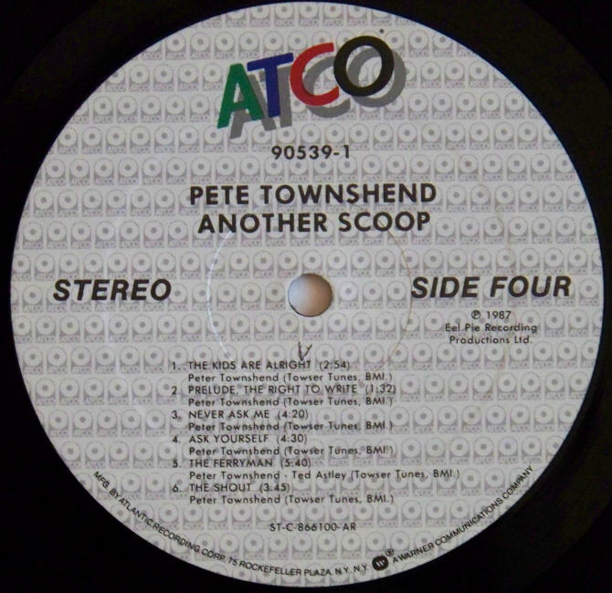 Another Scoop Album Side Four Label