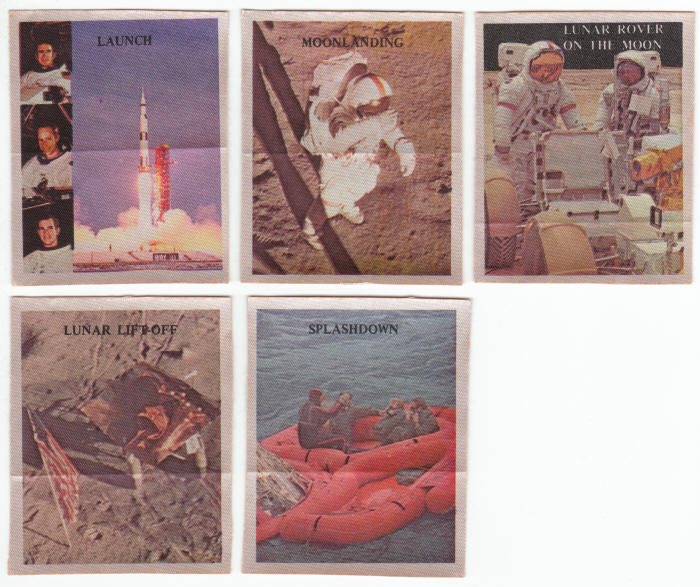 1971 Apollo 15 Silk Cloth Sticker Set