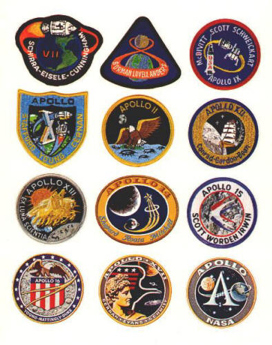 1972 Apollo Program Patch RCA Sticker Sheet