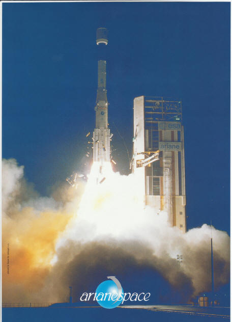Ariane 4 Night Launch Poster