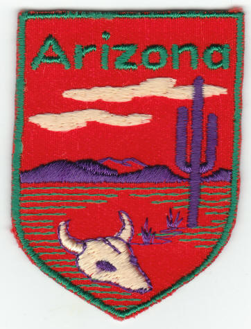Mid 1970s Arizona Souvenir Patch