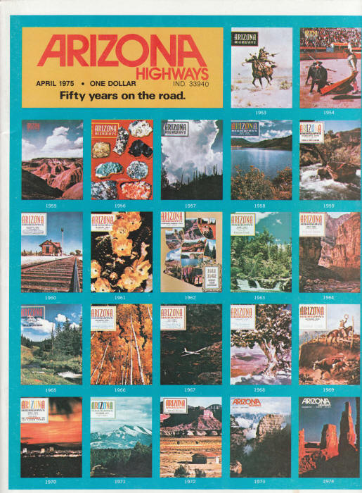 Arizona Highways April 1975 front cover