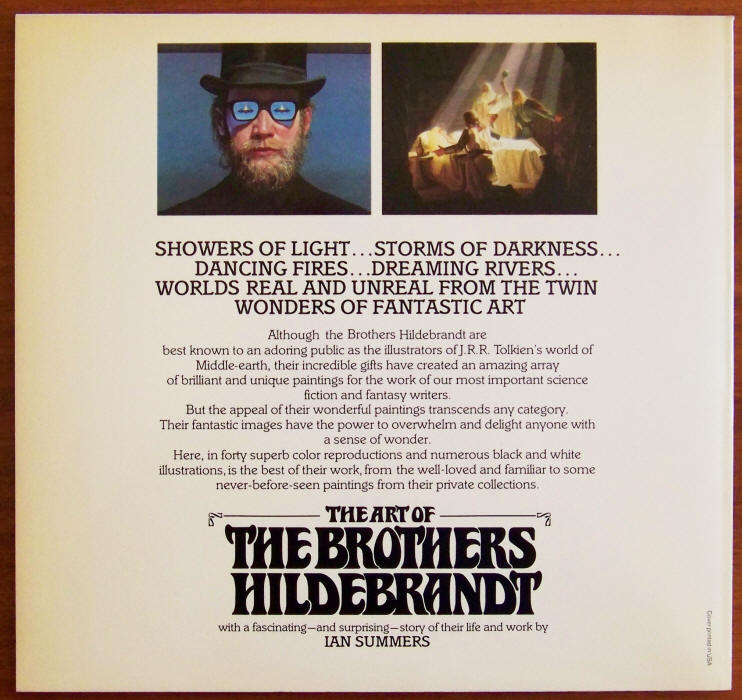 The Art Of The Brothers Hildebrandt back cover
