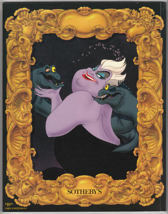 The Art Of The Little Mermaid Auction Catalog back cover
