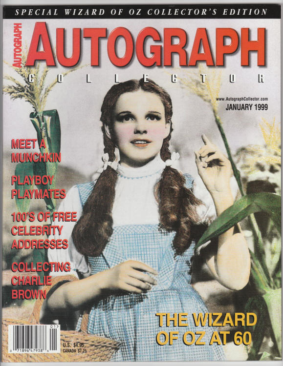 Autograph Collector January 1999 front cover