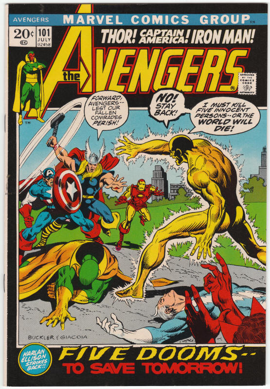 The Avengers 101 front cover