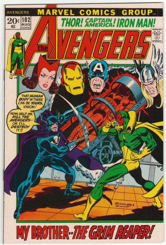The Avengers 102 front cover