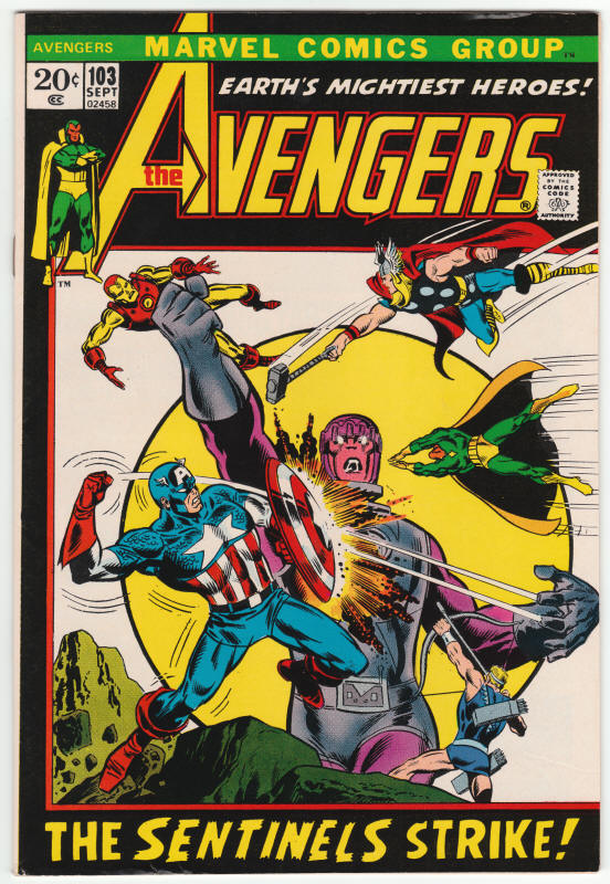 The Avengers 103 front cover