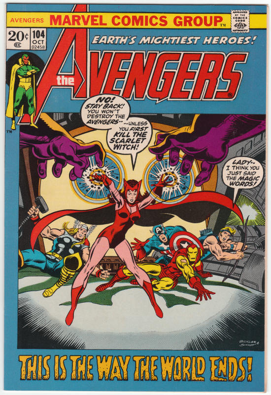 The Avengers 104 front cover