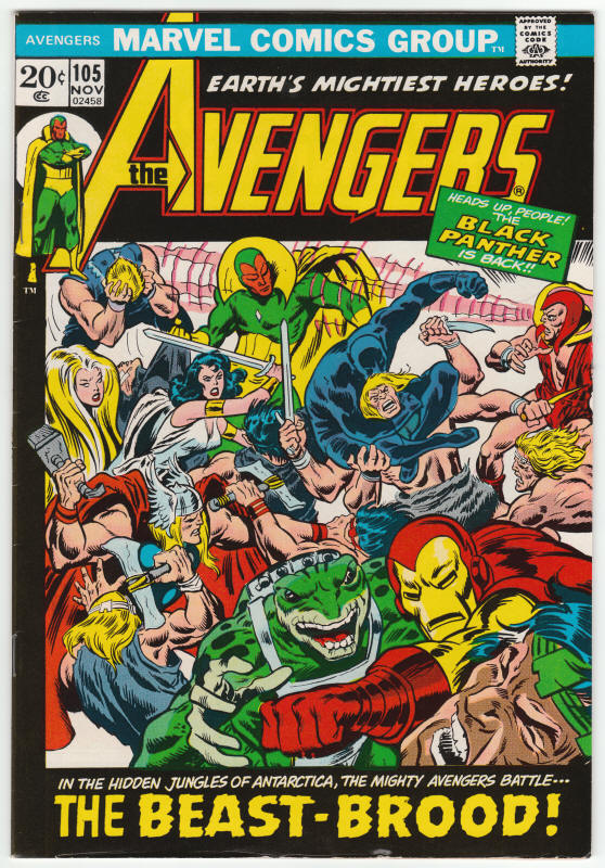 The Avengers 105 front cover