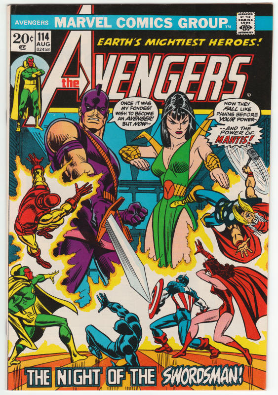 The Avengers 114 front cover