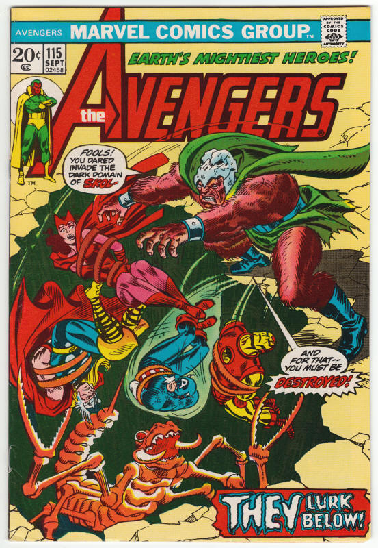The Avengers #115 front cover