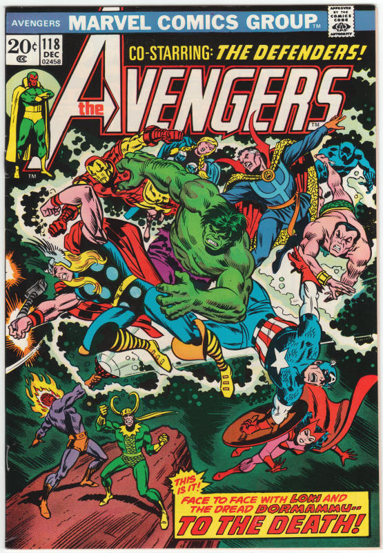 The Avengers 118 front cover
