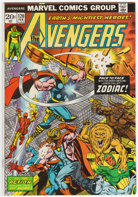 The Avengers 120 front cover
