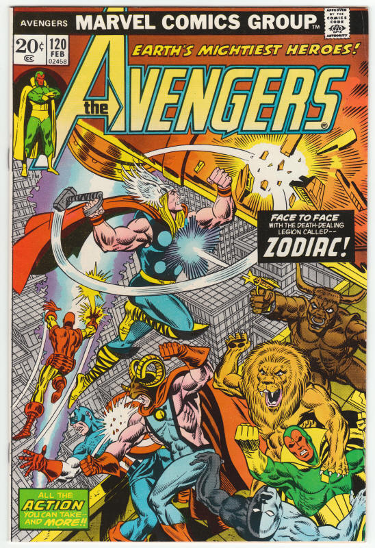 The Avengers 120 front cover