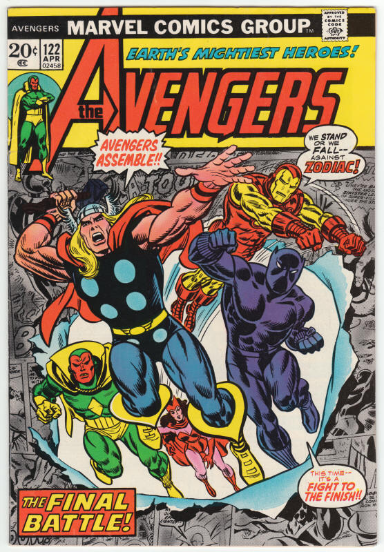 The Avengers 122 front cover