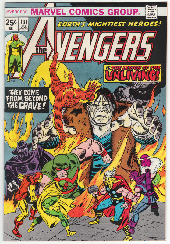 The Avengers 131 front cover