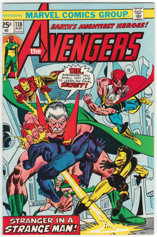 The Avengers #138 front cover