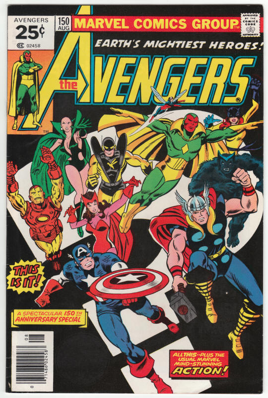 The Avengers 150 front cover