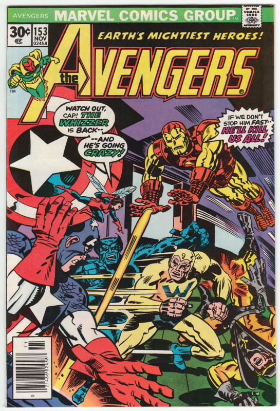 The Avengers 153 front cover