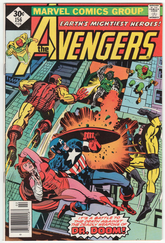 The Avengers 156 front cover