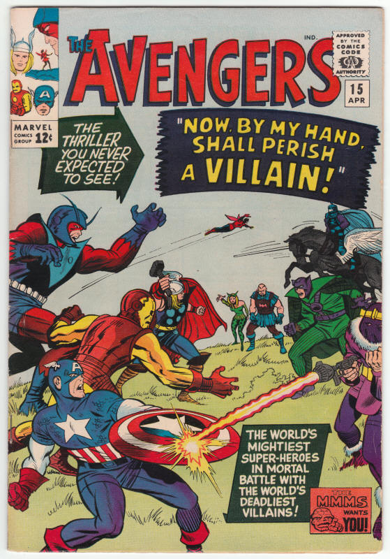 The Avengers #15 front cover