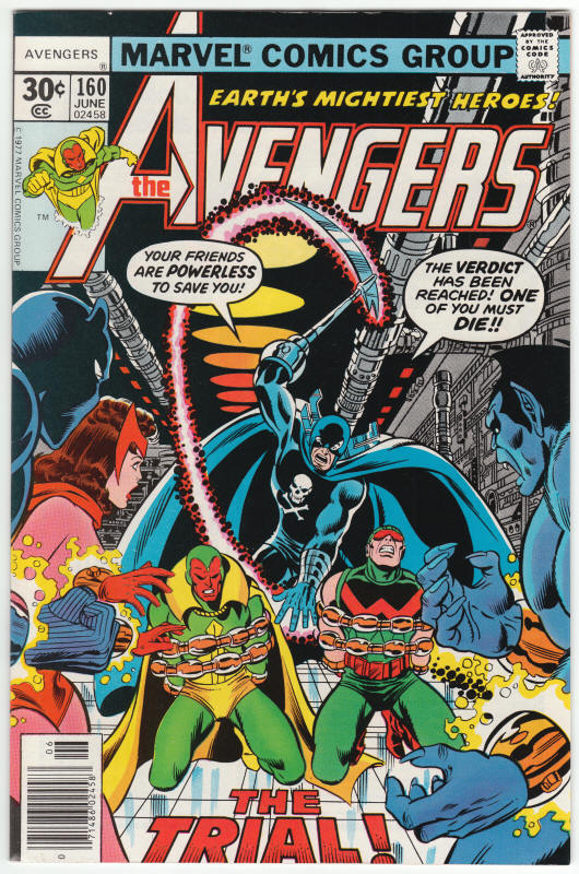 The Avengers 160 front cover