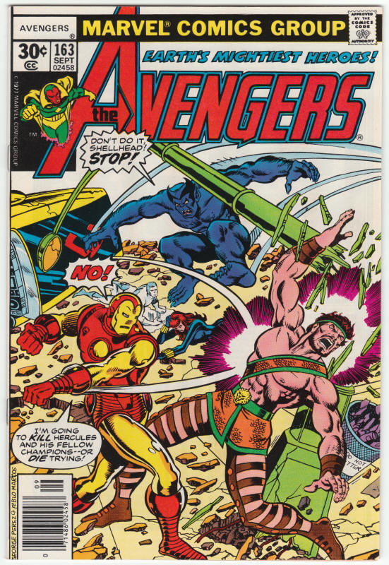 The Avengers 163 front cover